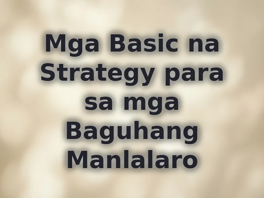 Betting Strategies